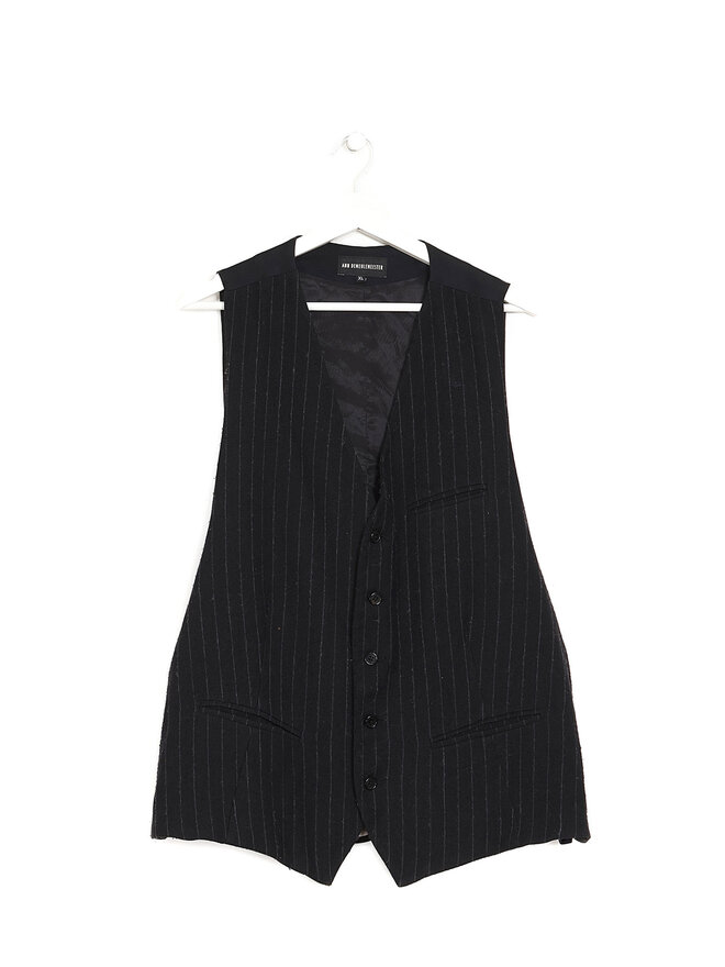 ANN DEMEULEMEESTER Pinstriped Wool Vest