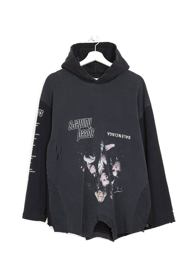 BALENCIAGA Graphic Print Long Sleeve Top