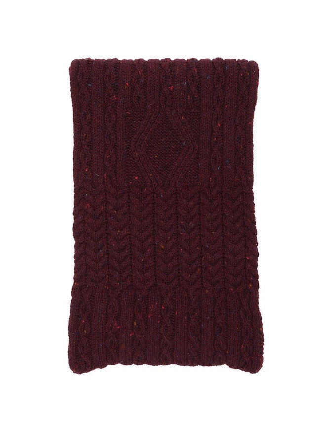 Inis Meain Merino Cashmere Cable Knit Scarf