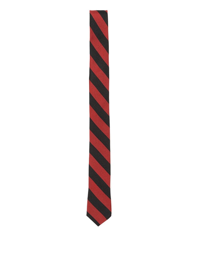 Diesel Black Gold Striped Silk Tie