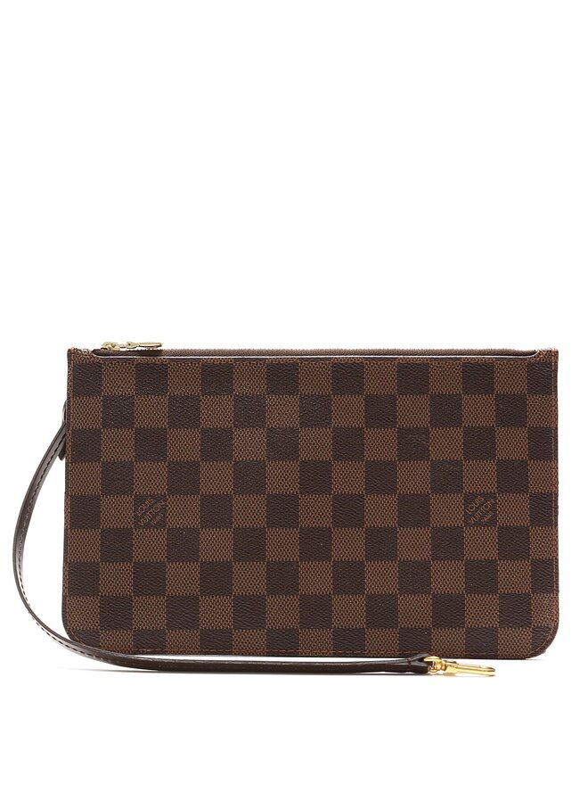 LOUIS VUITTON Damier Ebene Canvas Clutch