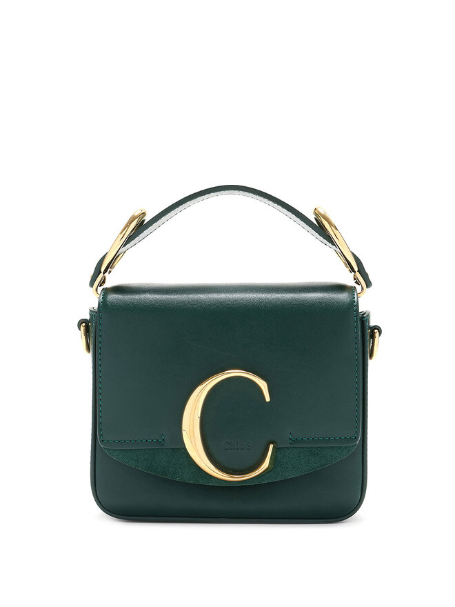 Chloé Sac bandoulière en cuir avec détail anneau doré