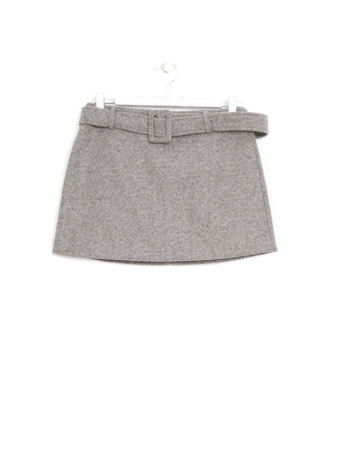 The Frankie Shop Belted Mini Skirt