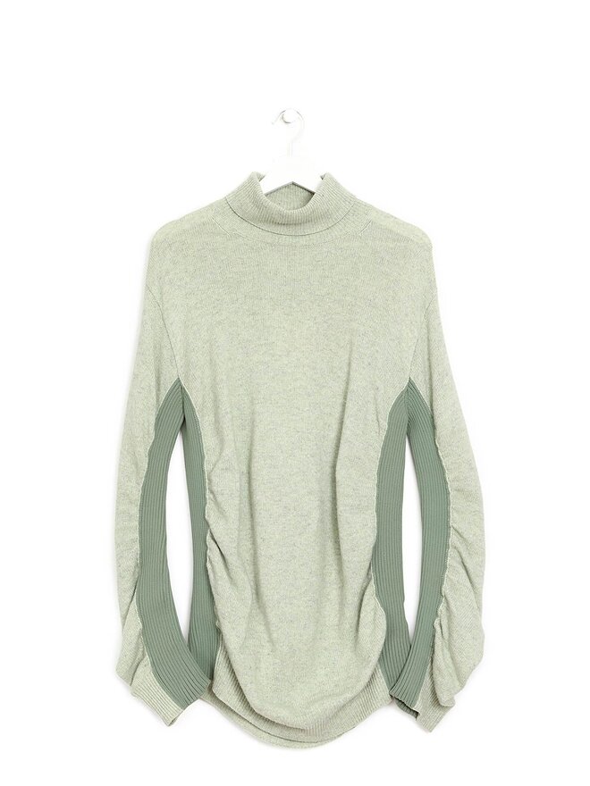 MM6 Maison Margiela Chandail Col Roulé Menthe