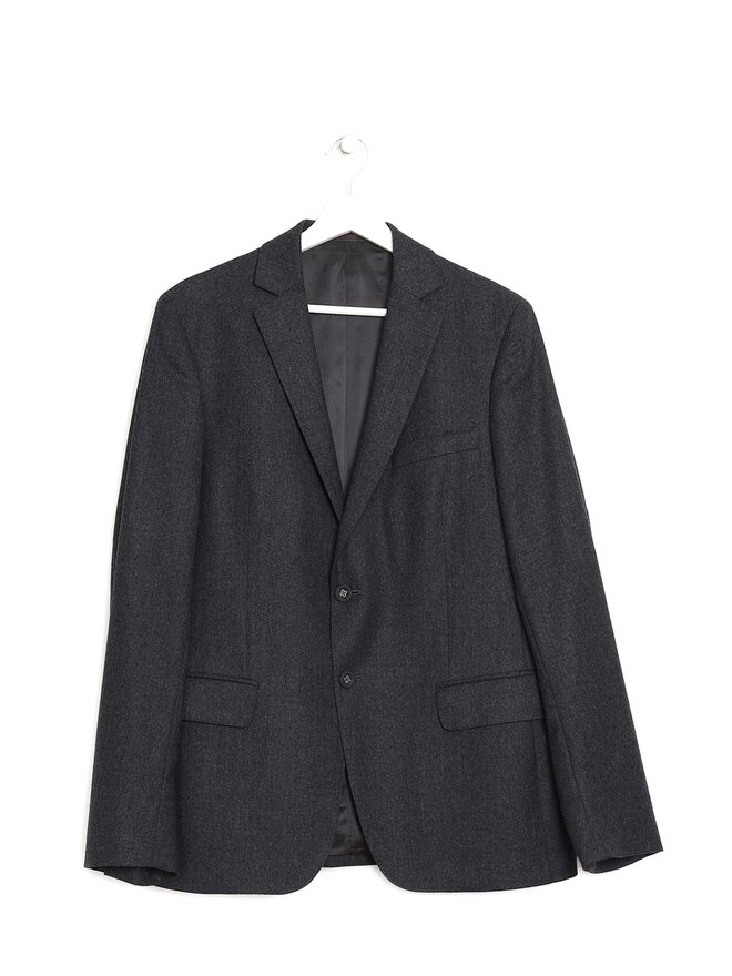 Officine Générale Veston en Laine Gris à Col à Encoche