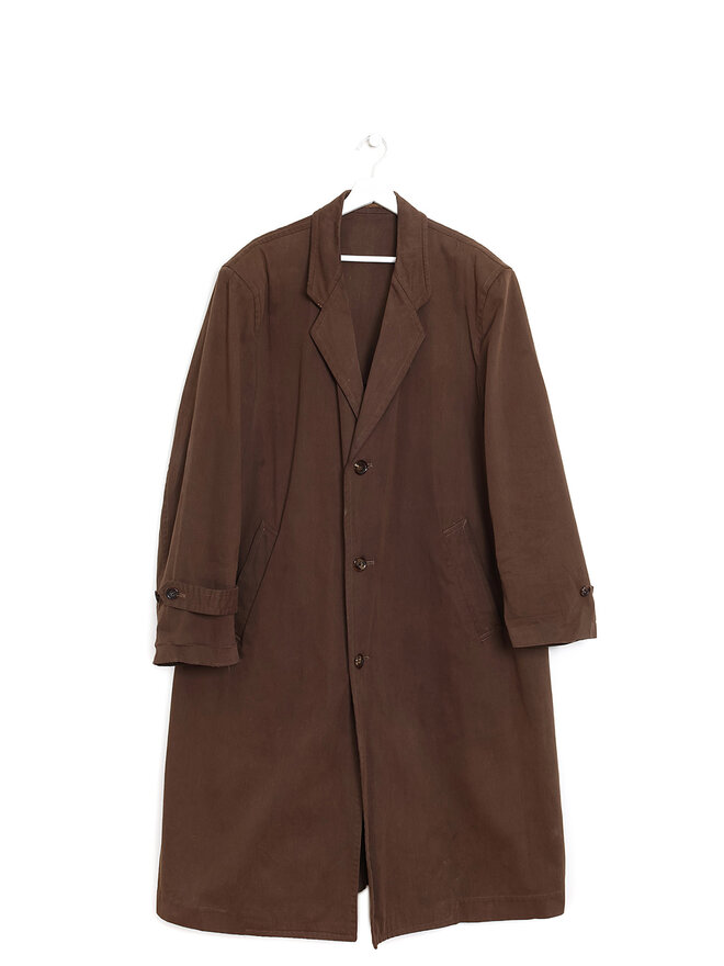 COMME des GARÇONS HOMME Manteau Long en Coton