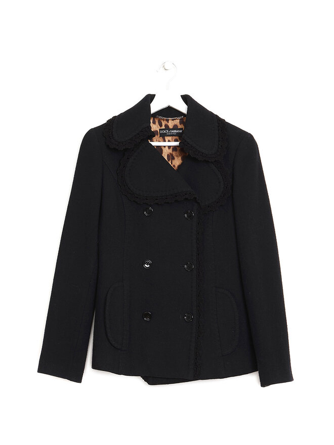 Dolce & Gabbana Double-Breasted Wool Coat