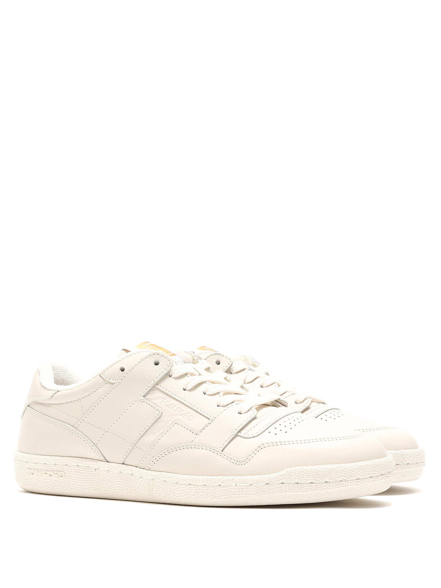 TOM FORD ホワイトスニーカー Tom Ford White Leather Sneakers| RUSE