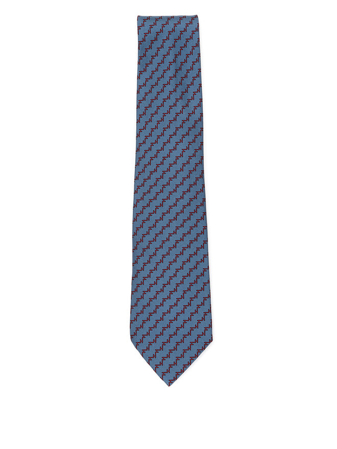 HERMÈS Zigzag Silk Tie