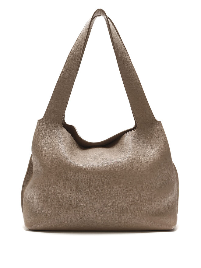 THE ROW Sac cabas en cuir grainé