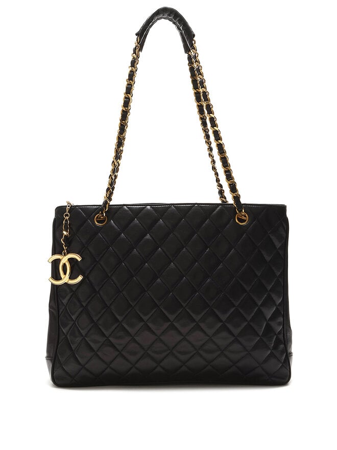 CHANEL Quilted Leather Tote Bag