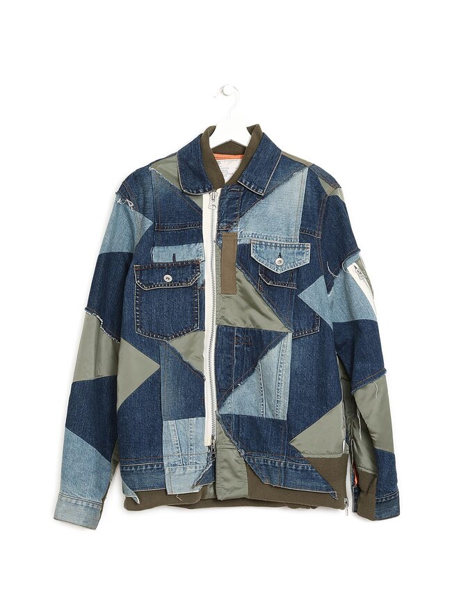 Sacai x Hank Willis Thomas Veste patchwork