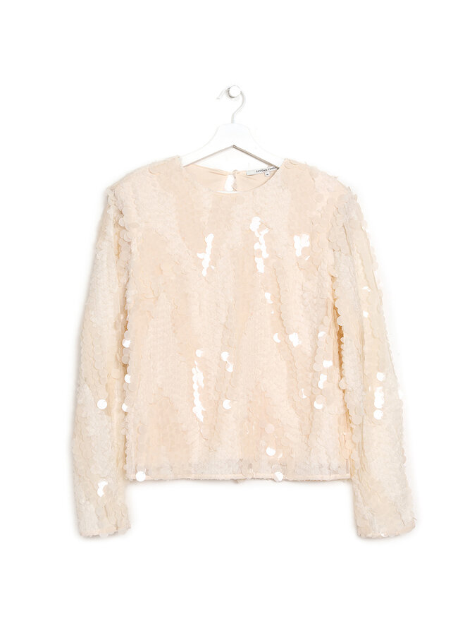 Second Female Haut à Manches Longues à Sequins