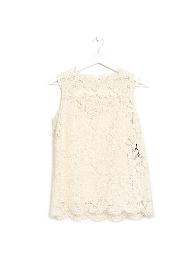 Dolce & Gabbana Sleeveless Lace Top