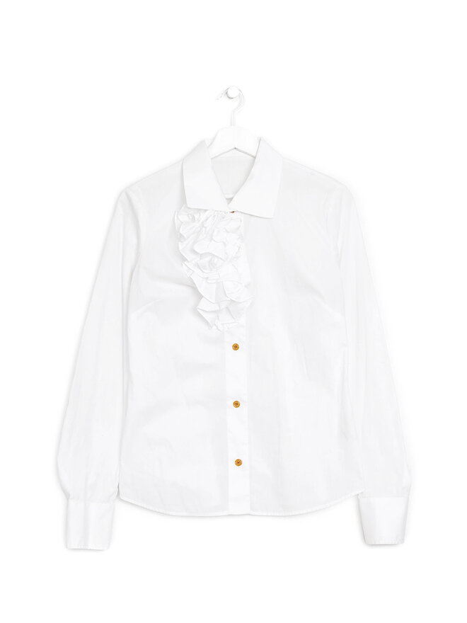 Vivienne Westwood Chemise en Coton à Détails Froncés