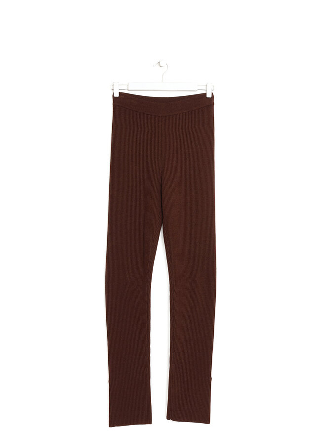 STUDIO NICHOLSON Ribbed Merino Wool Knit Leggings