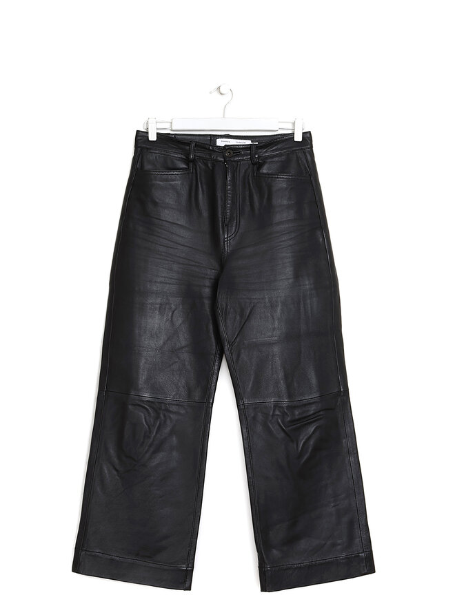 Proenza Schouler White Label Pantalon en cuir d'agneau ajusté