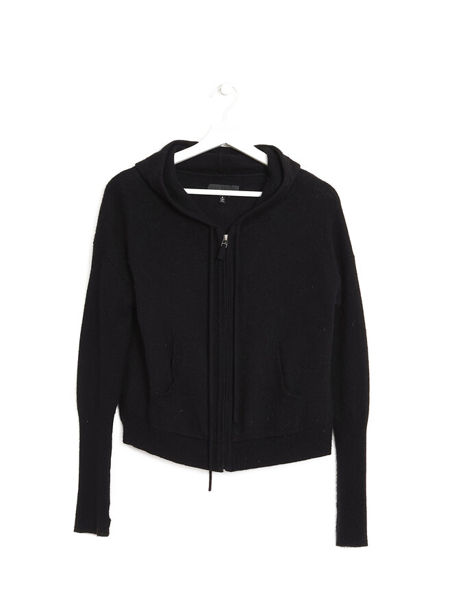 NILI LOTAN Hoodie en Cachemire à Fermeture Éclair