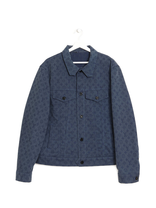 LOUIS VUITTON Veste en Jean Monogrammée