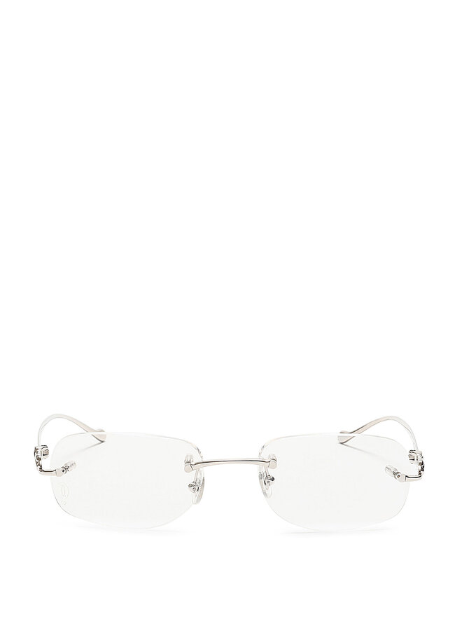 Cartier Rimless Silver Glasses