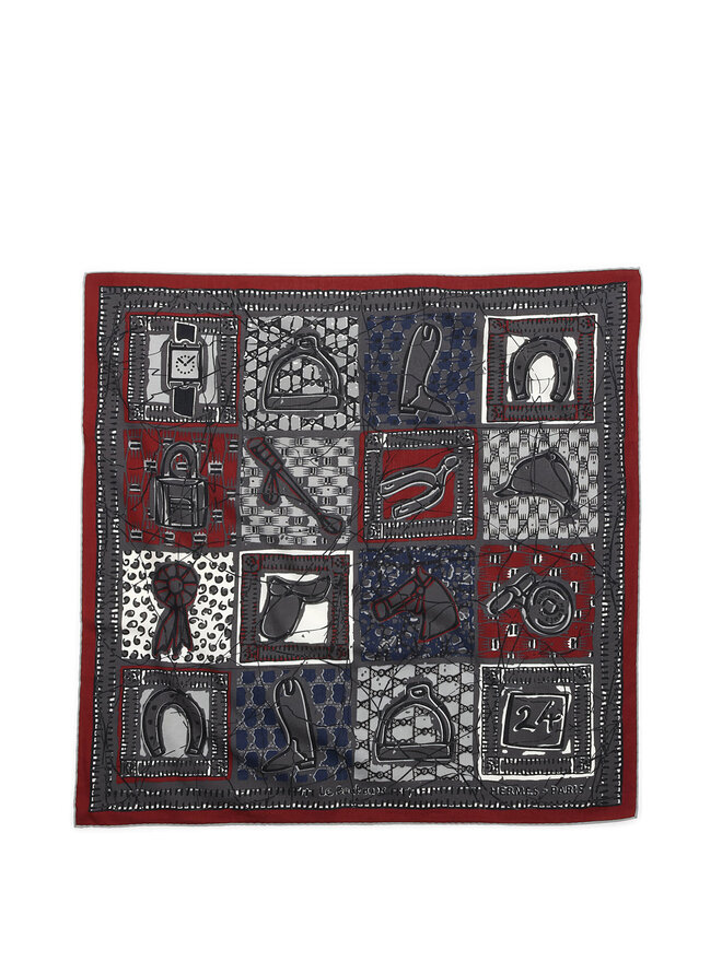 HERMÈS Le Boubou H 65 Patchwork Scarf