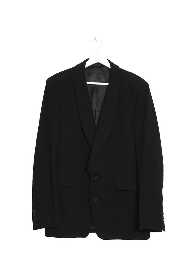 École de Pensée Black Wool Blazer