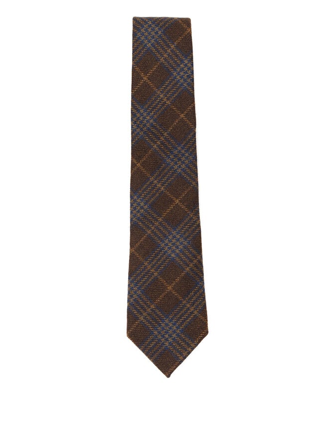 Paul Stuart Classic Plaid Cashmere Tie