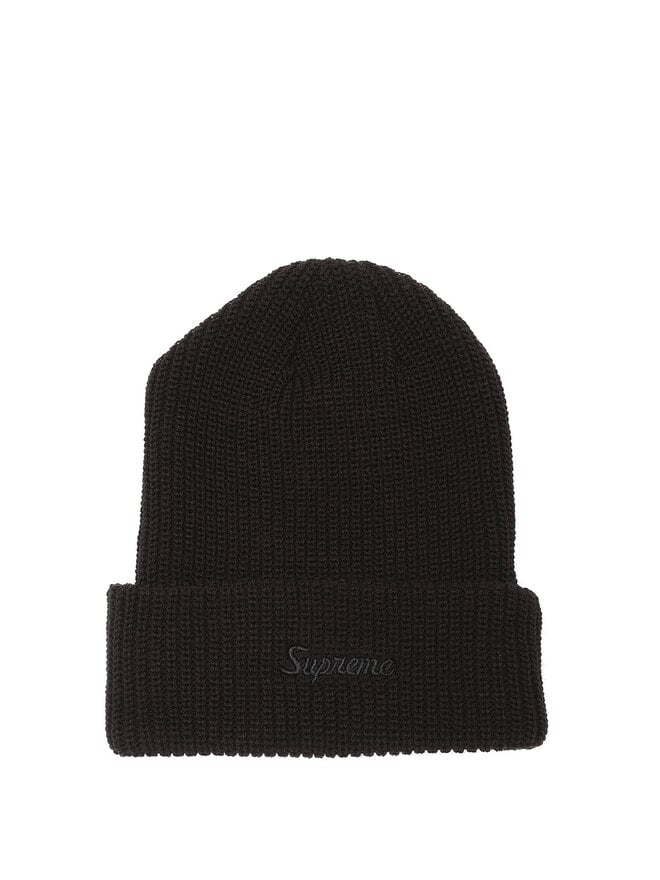 Supreme Bonnet en Tricot Côtelé Supreme