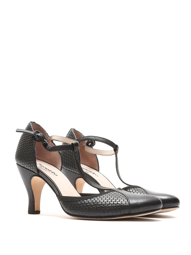 Repetto Woven Ankle Strap Heels