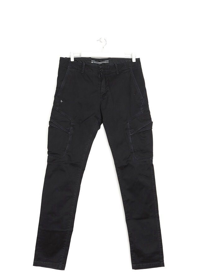 STONE ISLAND Pantalon cargo noir