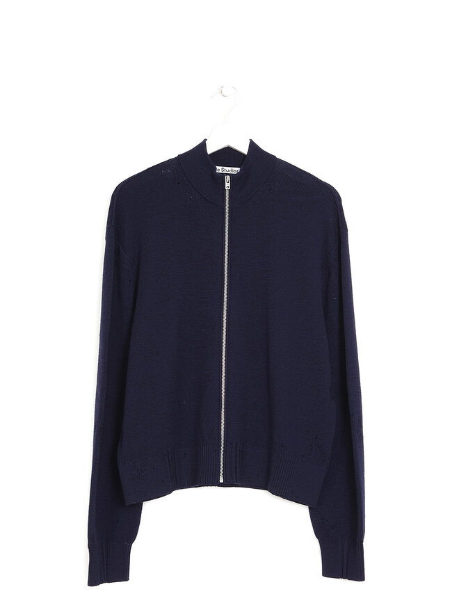 Acne Studios Cardigan Col Montant Délavé