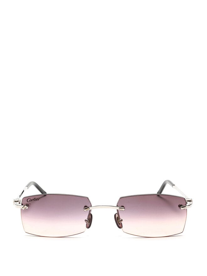 Cartier Lunettes de soleil dégradées sans monture