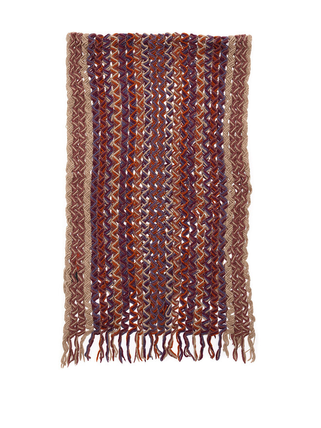 MISSONI Écharpe en Laine à Motif Chevron Multicolore