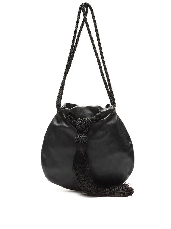 Ayllón Aurora Minimalist Leather Drawstring Bag