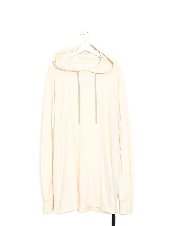 Rick Owens DRKSHDW Natural Cotton Pullover Hoodie