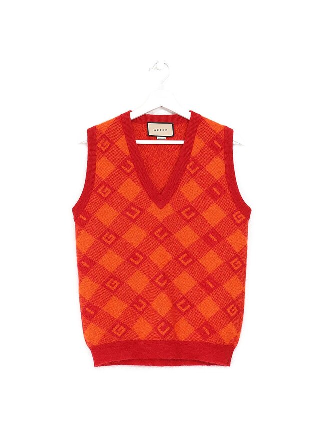 GUCCI Veste sans manches à motif géométrique