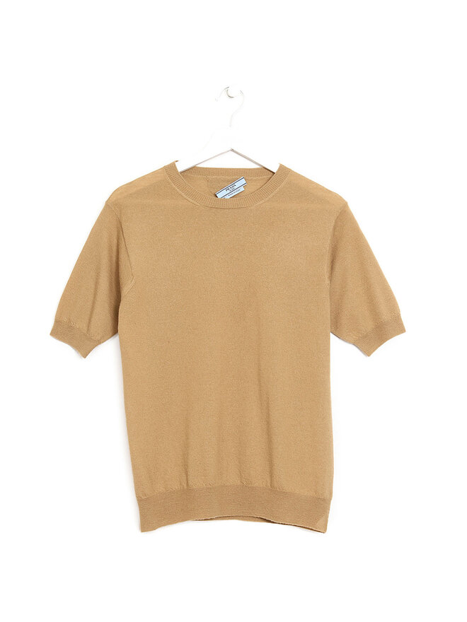 PRADA T-shirt à Manches Courtes en Tricot
