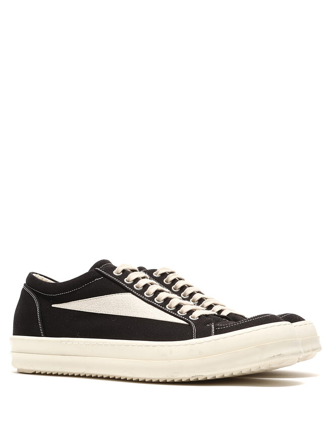 Rick Owens DRKSHDW Contrast High Top Canvas Sneakers