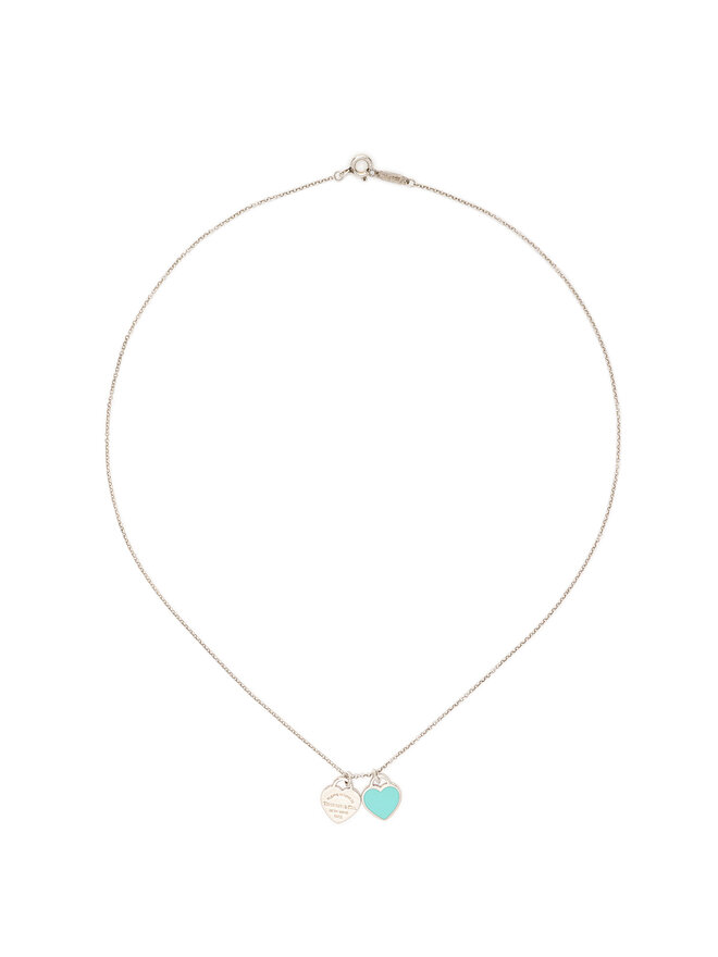 Tiffany & Co. Collier Double Pendentif Cur Tiffany