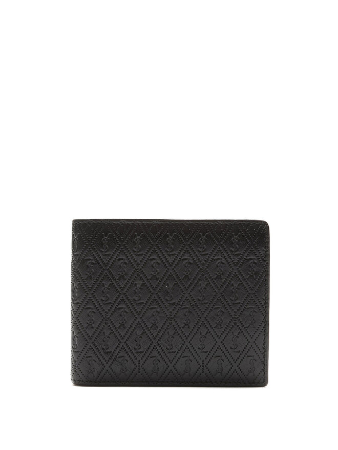 SAINT LAURENT Quilted Calf Leather Wallet