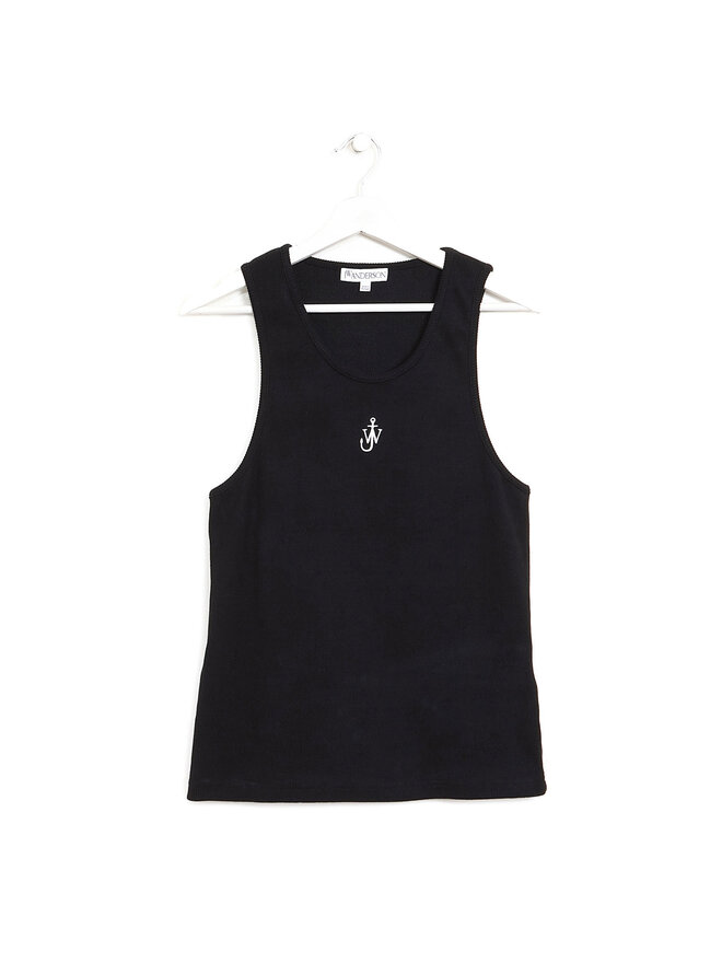 JW ANDERSON Débardeur en tricot côtelé à logo