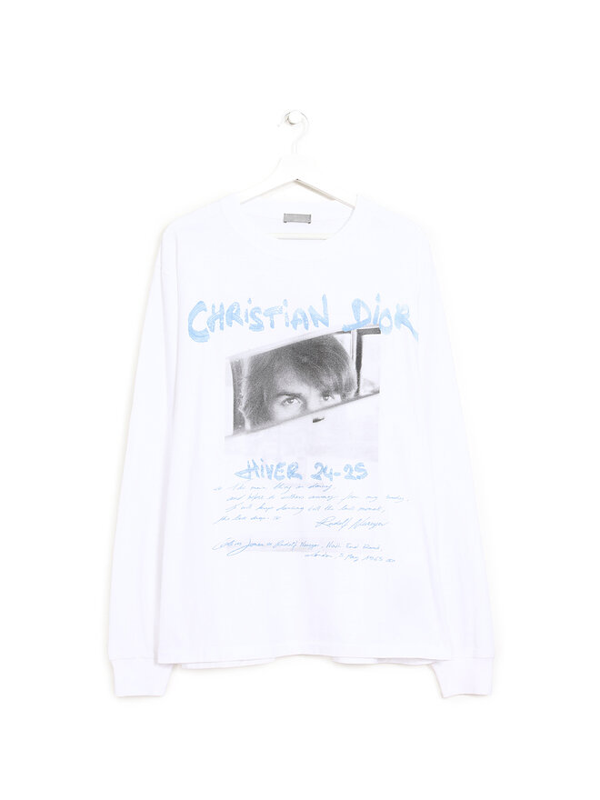 DIOR Graphic Print Long Sleeve T-shirt