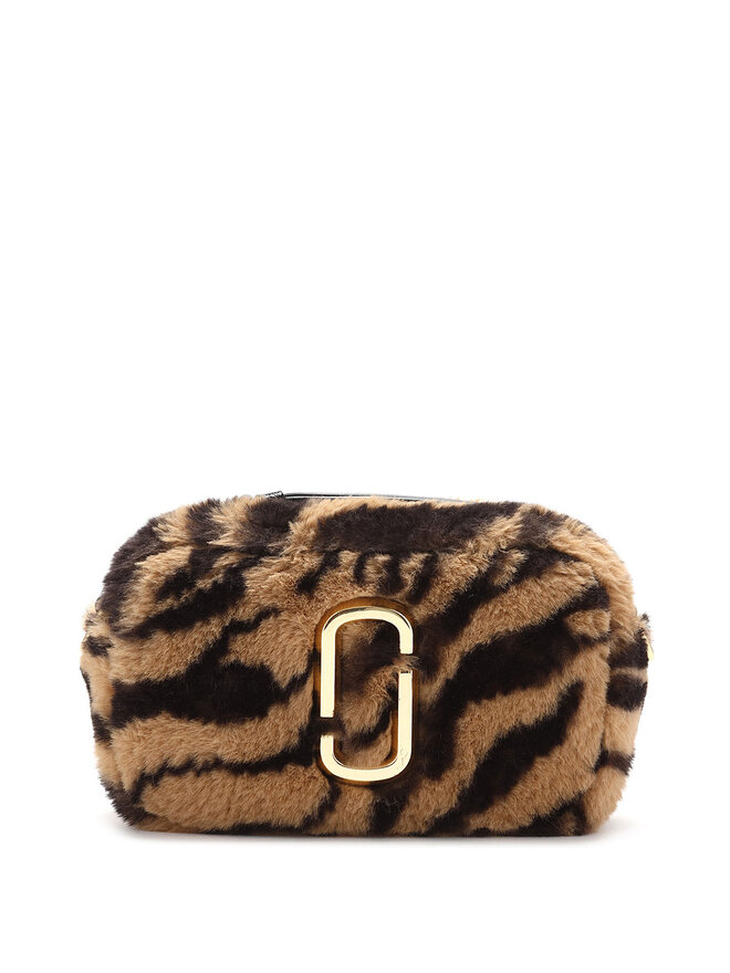 MARC JACOBS Snapshot Tiger Stripe Plush Bag