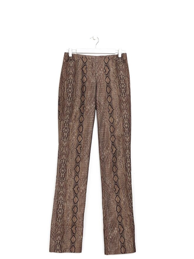 ESCADA Pantalon slim à imprimé serpent