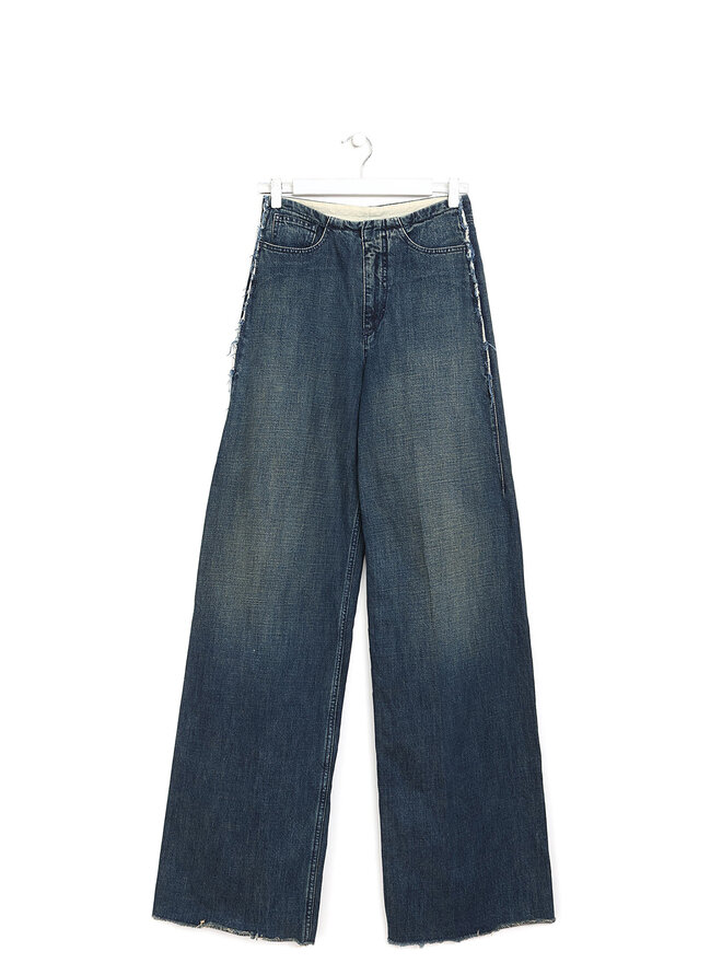 MM6 Maison Margiela Jean Droit Ourlet Effiloché