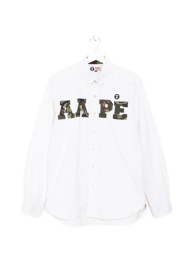 AAPE by A Bathing Ape Chemise Manches Longues Motif Logo