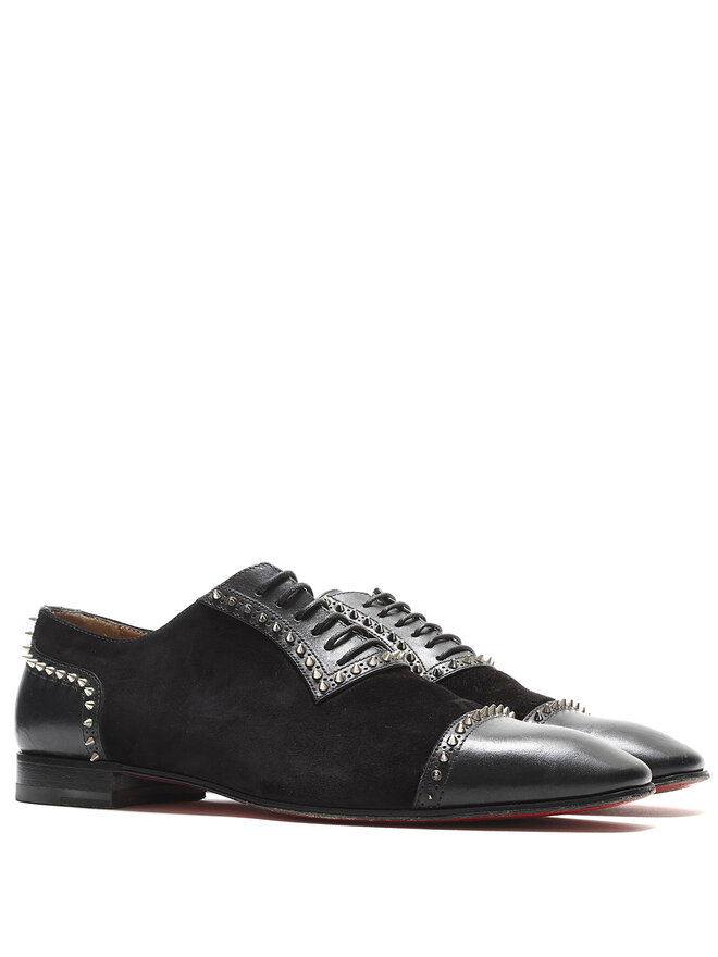 Christian Louboutin Chaussures Oxford Suède à Clous