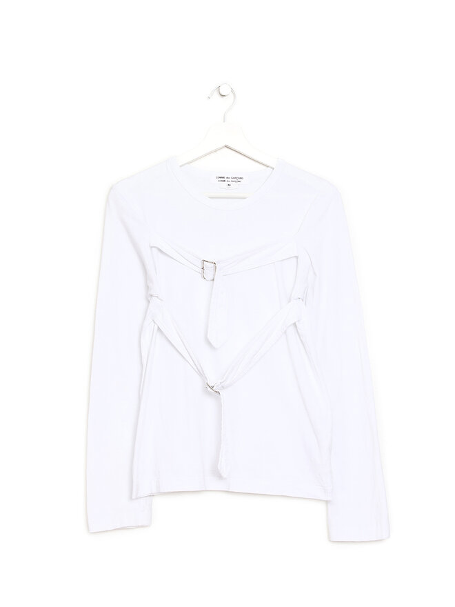 COMME des GARÇONS COMME des GARÇONS T-shirt à manches longues en coton blanc