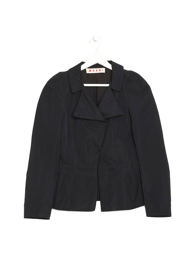 MARNI Manteau Court à Boutonnière Asymétrique