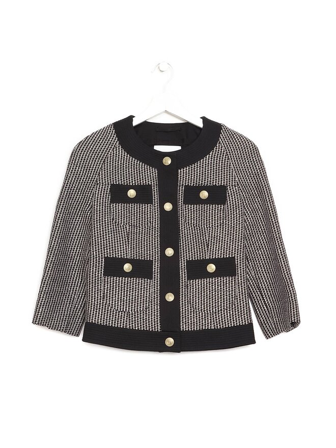 PIERRE BALMAIN Veste à Manches Longues Motif Géométrique